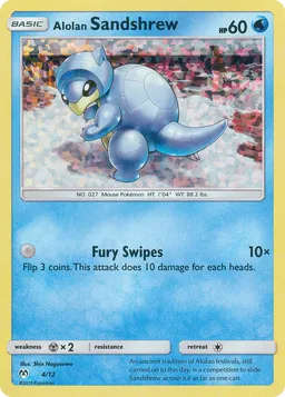 Alolan Sandshrew 4 McDonald's Collection 2019