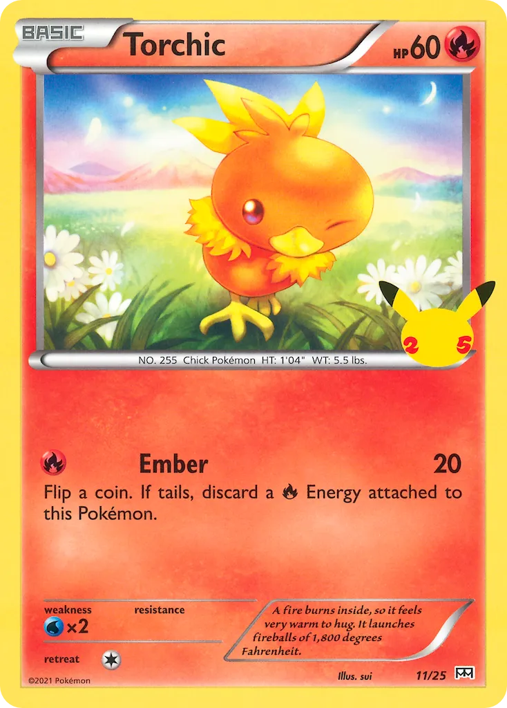Torchic 11/25 McDonald's Collection 2021
