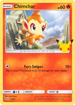 Chimchar 12 McDonald's Collection 2021