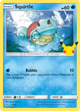 Squirtle 17 McDonald's Collection 2021