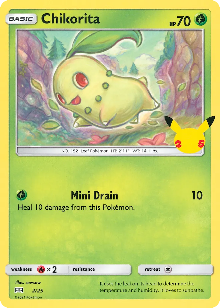 Chikorita 2/25 McDonald's Collection 2021