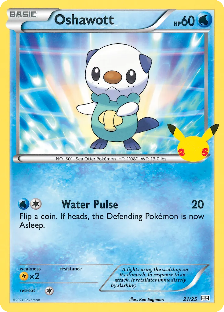 Oshawott 21/25 McDonald's Collection 2021
