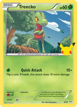 Treecko 3 McDonald's Collection 2021