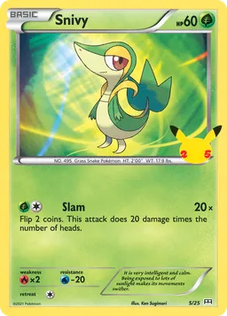 Snivy 5 McDonald's Collection 2021