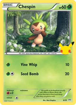 Chespin 6 McDonald's Collection 2021