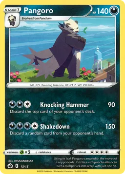 Pangoro 13 McDonald's Collection 2022