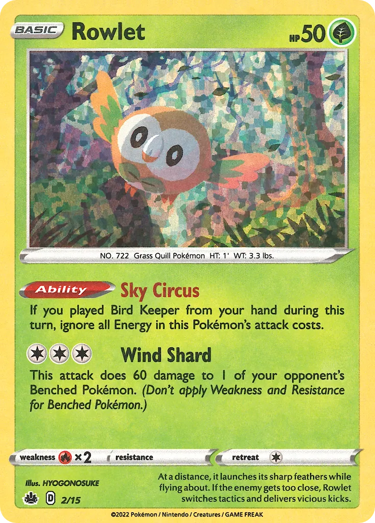 Rowlet 2/15 McDonald's Collection 2022