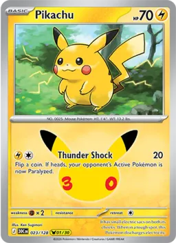 Pikachu 023 Celebração de 30 Anos