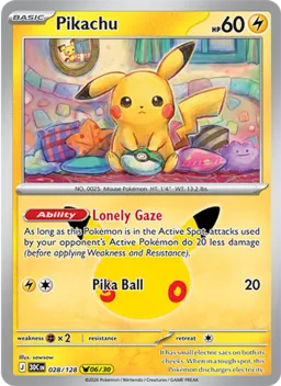 Pikachu 028 Celebração de 30 Anos