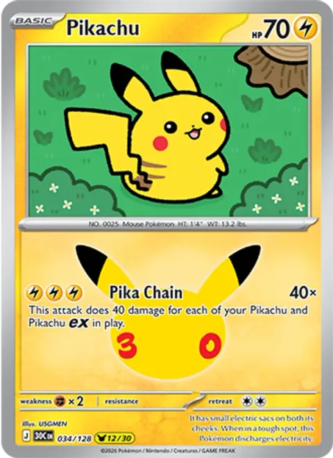 Pikachu 034/128