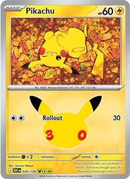 Pikachu 035 Celebração de 30 Anos