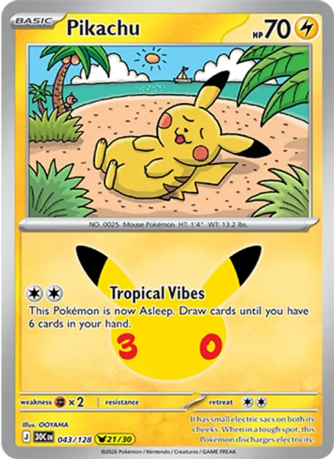 Pikachu 043/128