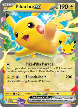 Pikachu ex 053 Celebração de 30 Anos