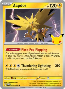Zapdos 055 Celebração de 30 Anos