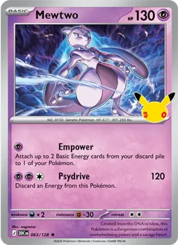 Mewtwo 063 Celebração de 30 Anos