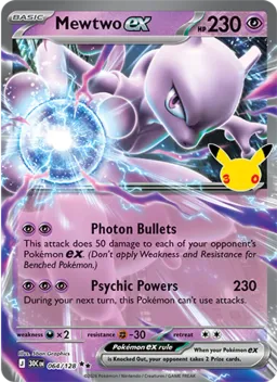 Mewtwo ex 064 Celebração de 30 Anos