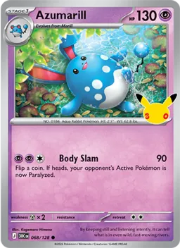 Azumarill 068 Celebração de 30 Anos