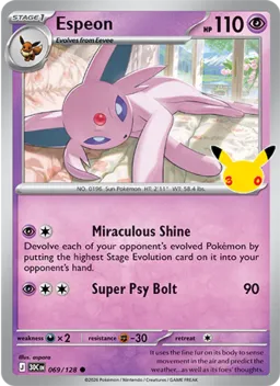 Espeon 069 Celebração de 30 Anos