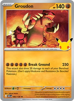 Groudon 082 Celebração de 30 Anos