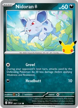 Nidoran♀ 087 Celebração de 30 Anos