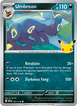 Umbreon 091 Celebração de 30 Anos