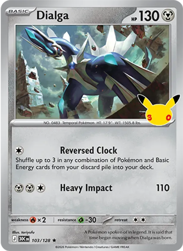 Dialga 103/128 Celebração de 30 Anos