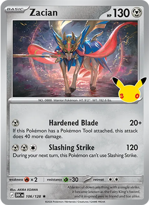 Zacian 106/128 Celebração de 30 Anos