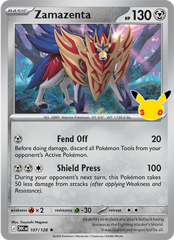Zamazenta 107/128 Celebração de 30 Anos