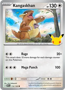 Kangaskhan 114 Celebração de 30 Anos