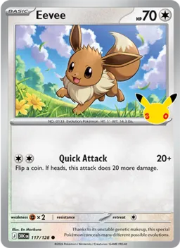 Eevee 117 Celebração de 30 Anos