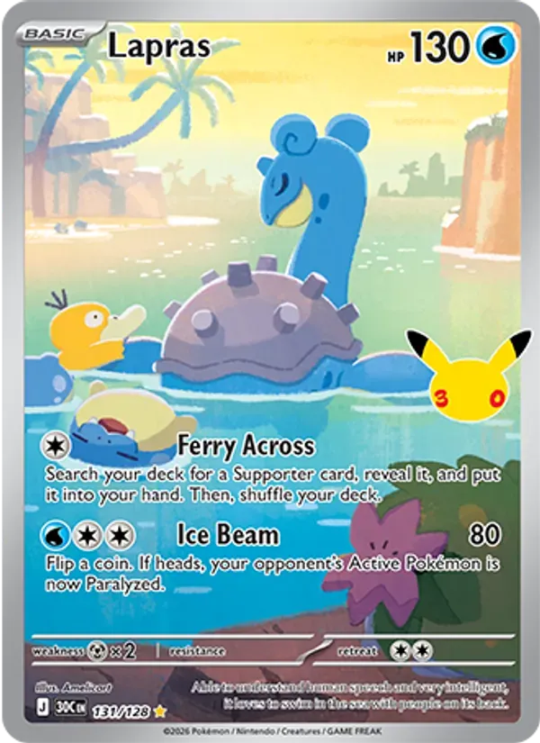 Lapras 131/128 Celebração de 30 Anos