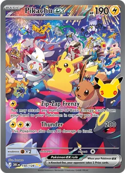 Pikachu ex 150 Celebração de 30 Anos