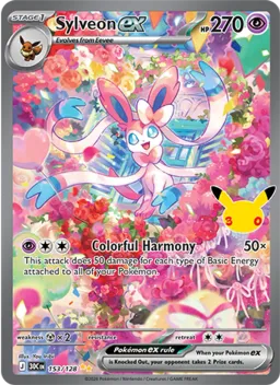 Sylveon ex 153 Celebração de 30 Anos