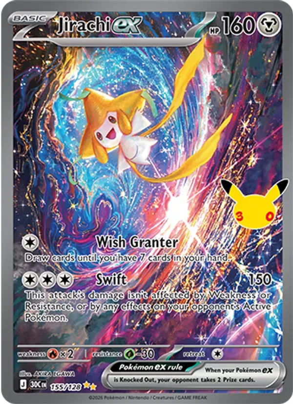 Jirachi ex 155/128 Celebração de 30 Anos