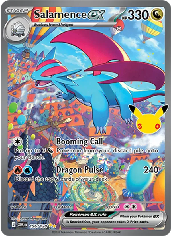 Salamence ex 156/128 Celebração de 30 Anos