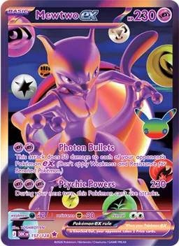 Mewtwo ex 157 Celebração de 30 Anos