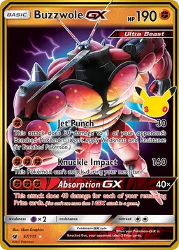 Buzzwole GX 013 Coleção Clássica de 30 Anos