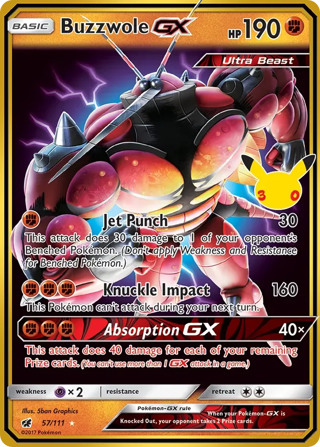 Buzzwole GX 013/0 Coleção Clássica de 30 Anos