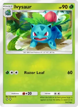 Ivysaur 002 Dominação Genética