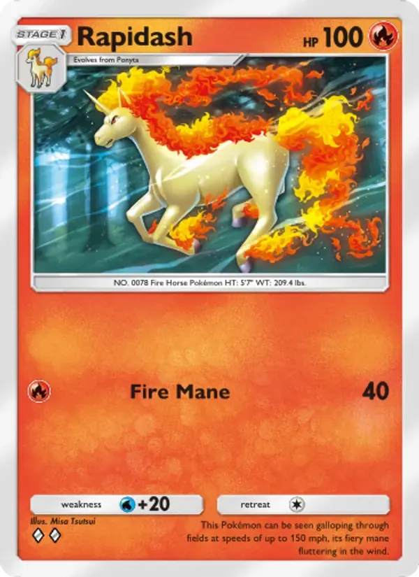 Rapidash 043/226 Dominação Genética