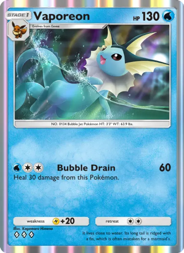 Vaporeon 080/226 Dominação Genética