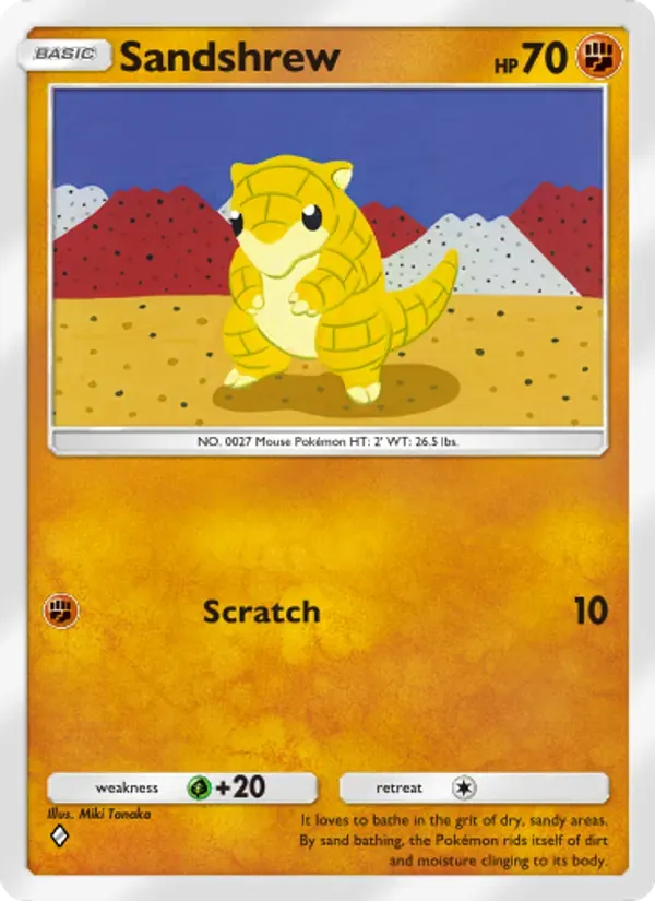 Sandshrew 137/226 Dominação Genética