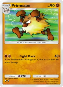 Primeape 142 Dominação Genética