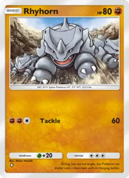 Rhyhorn 156 Dominação Genética