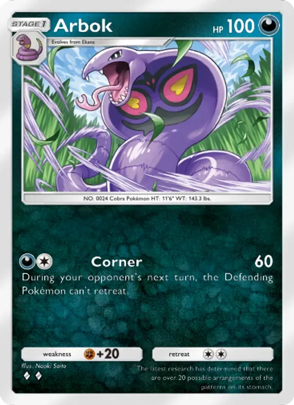 Arbok 165/226 Dominação Genética