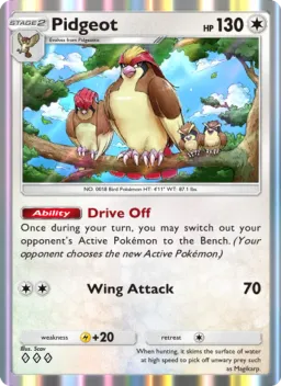 Pidgeot 188 Dominação Genética