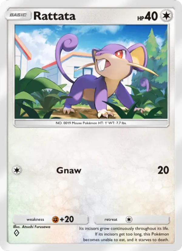 Rattata 189/226 Dominação Genética