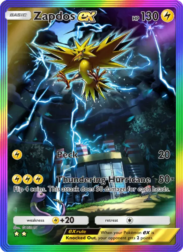 Zapdos ex 276/226 Dominação Genética