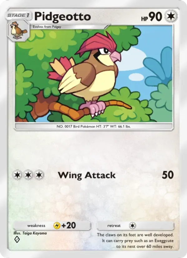 Pidgeotto 058/68 Ilha Mítica