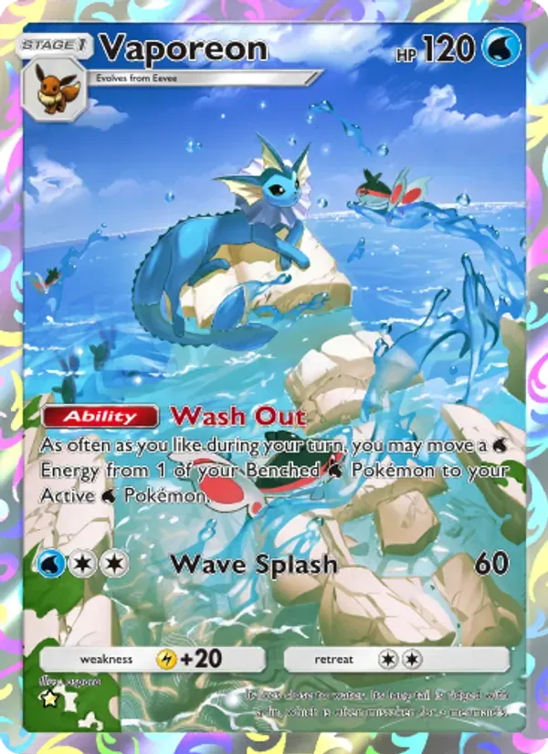Vaporeon 072/68 Ilha Mítica